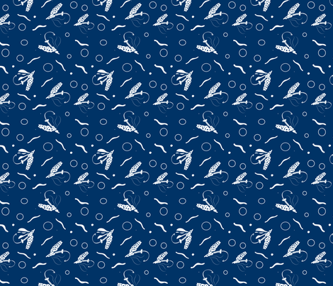 fish avoiding flies fish lure fabric by eyecontact on Spoonflower - custom fabric