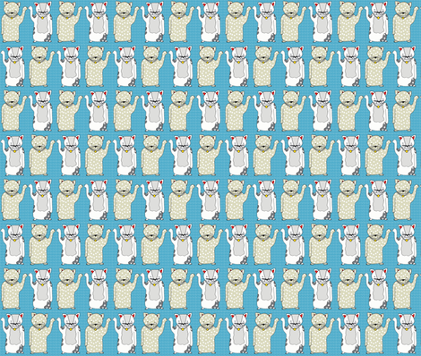 Maneki Neko - Lucky Cat fabric by papersparrow on Spoonflower - custom fabric