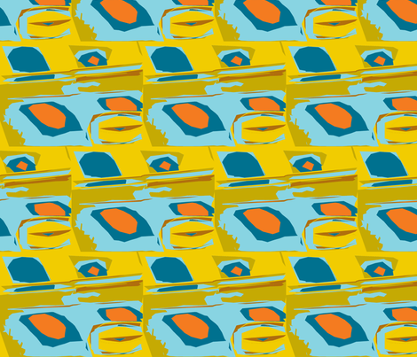 Alien Breakfast of Champions fabric by susaninparis on Spoonflower - custom fabric
