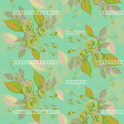 Roses in aqua