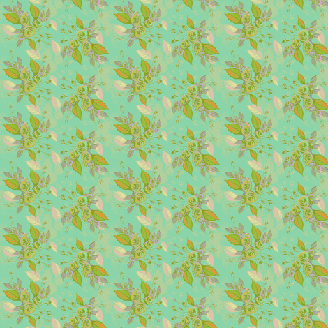 Roses in aqua