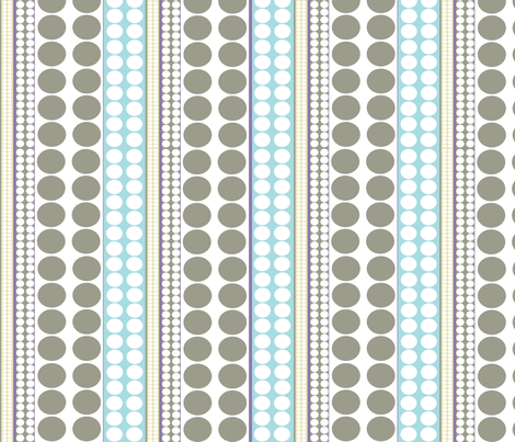 Pearls_olive_aqua fabric by designedtoat on Spoonflower - custom fabric
