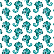 Seahorse - blue