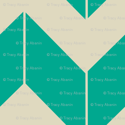 turquoise dimensional chevron