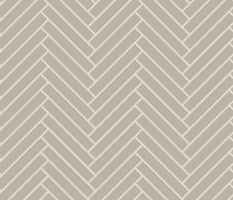 herringbone_greige fabric by ravynka on Spoonflower - custom fabric