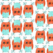 HOOTIE OWL-white