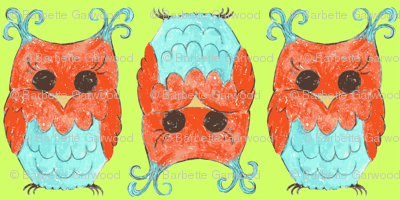 HOOTIE OWL-green