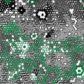 flowery mosaic green