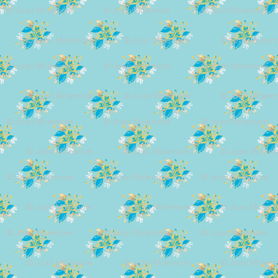 Roses in blue and yellow