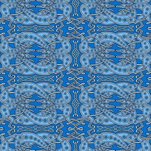 Blue Celtic Knot Greyhounds ©2011 by Jane Walker