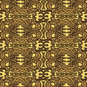Yellow Brown Celtic Knot Greyhounds ©2011 by Jane Walker