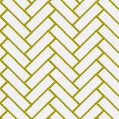 herringbone White and wasabi
