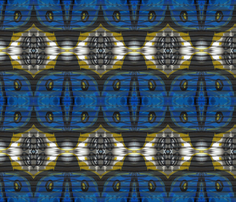 Sons of Big Blue Bird fabric by susaninparis on Spoonflower - custom fabric