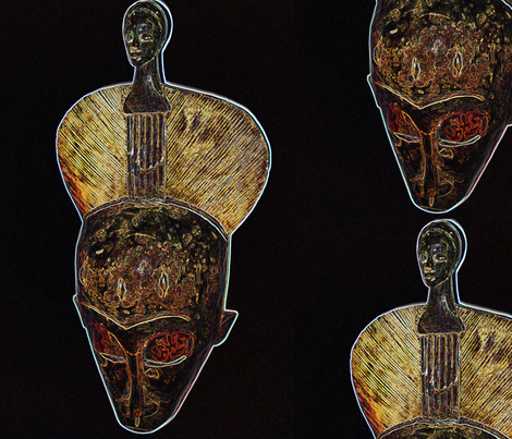 Mask_Fabric_copy fabric by kemetgirl on Spoonflower - custom fabric