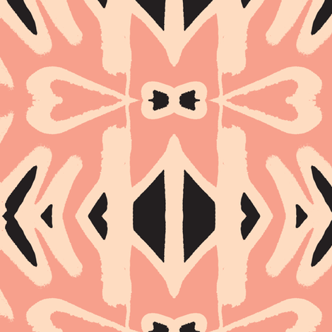 Formalwear in the Tropics - cream sports coat and a pink crustaceon fabric by susaninparis on Spoonflower - custom fabric