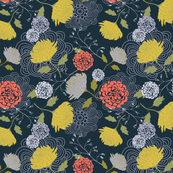 Midnight Blue Chrysanthemum