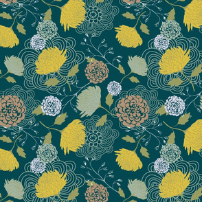 Midnight Green Chrysanthemum