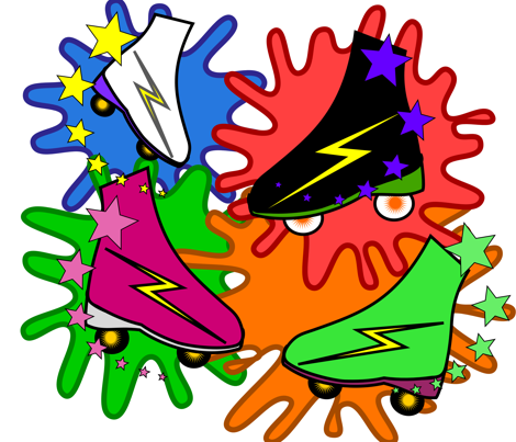 Roller_explosions fabric by coralyn on Spoonflower - custom fabric