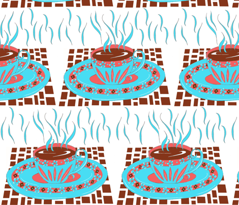 Cup 'O Java fabric by france_lee on Spoonflower - custom fabric