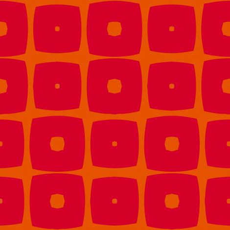 Cubes C (Orange) fabric by nekineko on Spoonflower - custom fabric