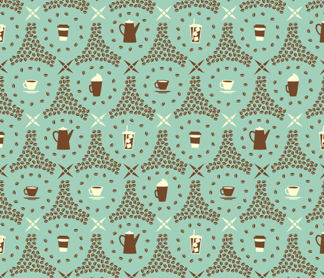 Coffee Hour fabric by acbeilke on Spoonflower - custom fabric