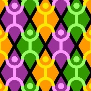 stacking acrobats - mardi gras