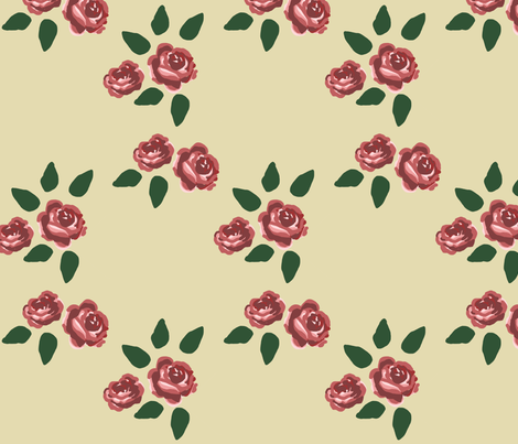 ROSE fabric by lusyspoon on Spoonflower - custom fabric