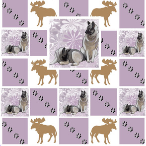 Moose Dog Cheater Quilt