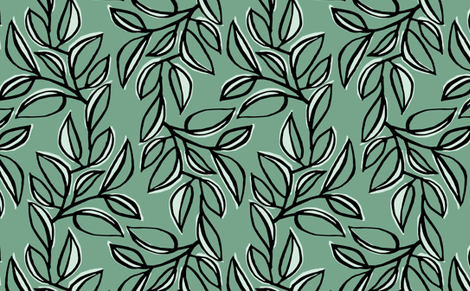 leaves 2 fabric by monmeehan on Spoonflower - custom fabric