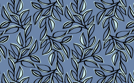 leaves 6 fabric by monmeehan on Spoonflower - custom fabric