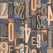 Letterpress Jumble - browns