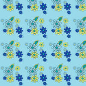 blue flowers