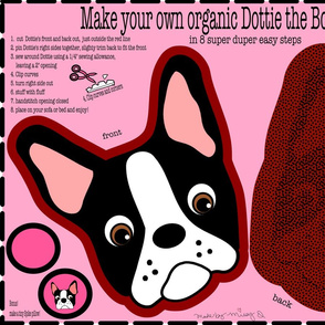 Dottie the Boston Terrier Pillow