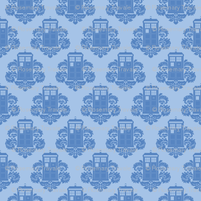 TARDamask fabric 