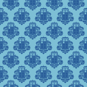 TARDamask fabric dark
