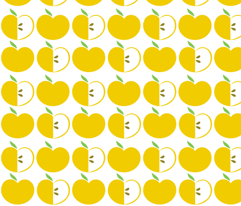 Golden Apples fabric by simplysweet on Spoonflower - custom fabric