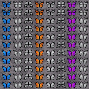 Monarch Butterflies on Gray Granite pattern