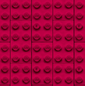 'love' bricks in red