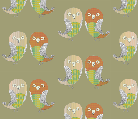love birds fabric by sary on Spoonflower - custom fabric