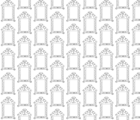 Frames - Black White fabric by owlandchickadee on Spoonflower - custom fabric