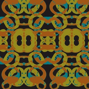 Circles-ch-ch (black,green, turquiose, orange)