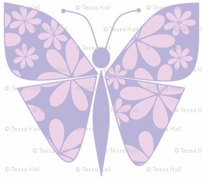 Lavender Pink Butterflies Revised-ch