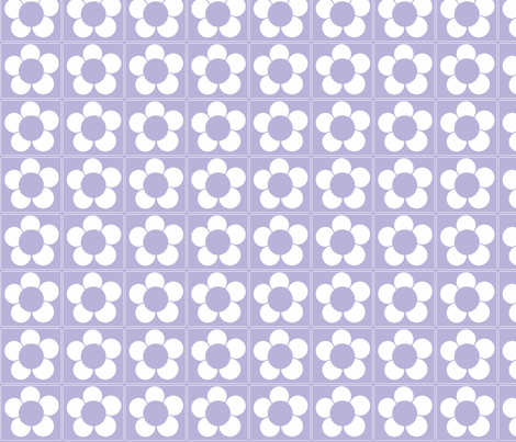 Lavender Daisy-ch fabric by simplysweet on Spoonflower - custom fabric