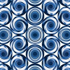 Navy Blue Stacked Spirals © 2011 Gingezel™ Inc.