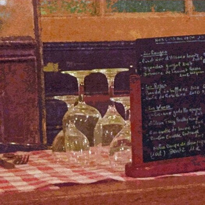 Wine List at Parisienne Restaurant