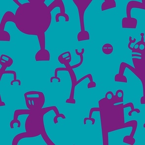 Prancing Purple Robots