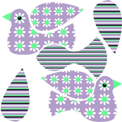 Floral Bird Mini Cut & Sew