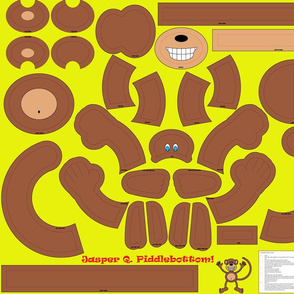 Jasper Q. Piddlebottom - Plush Monkey toy