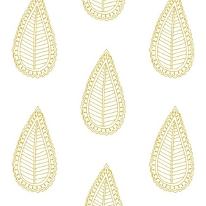 Paisley Leaf / Gold