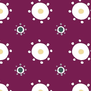 Suns and Polkadots in Plum